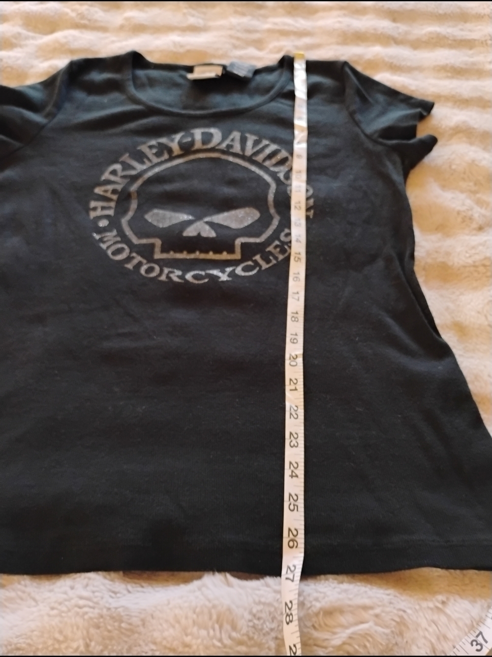 Harley-Davidson Black Short Sleeve Skull Graphic Tee